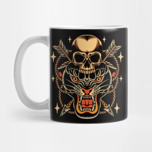 Panther Traditional Tattoo Mug